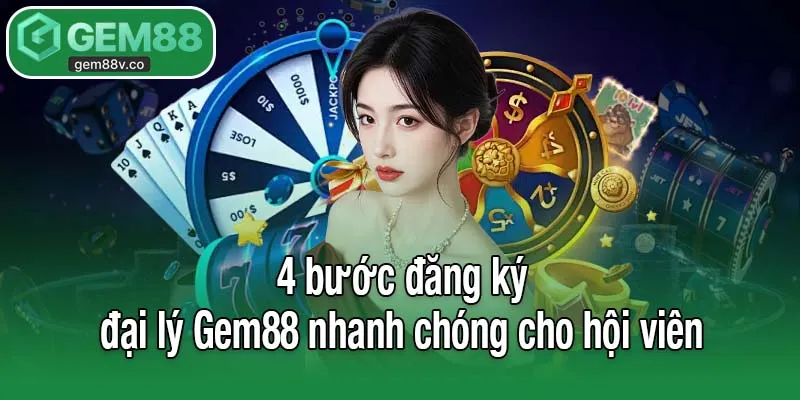 4 bước đăng ký đại lý Gem88 nhanh chóng cho hội viên
